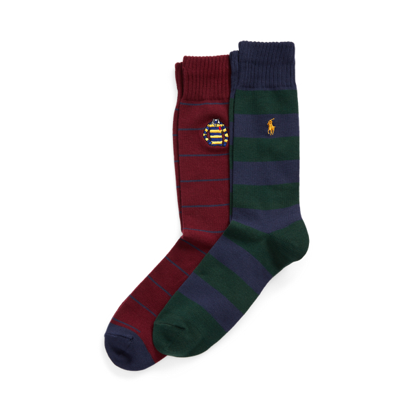 Polo Ralph Lauren Rugby-Striped Trouser Sock Two-Pack 1