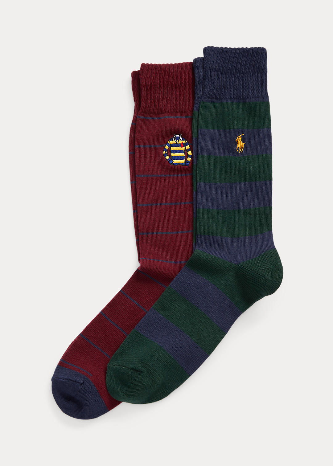 Polo Ralph Lauren Rugby-Striped Trouser Sock Two-Pack 1