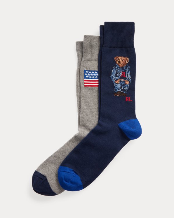 Verpakking van 2 paar Polo Bear sokken