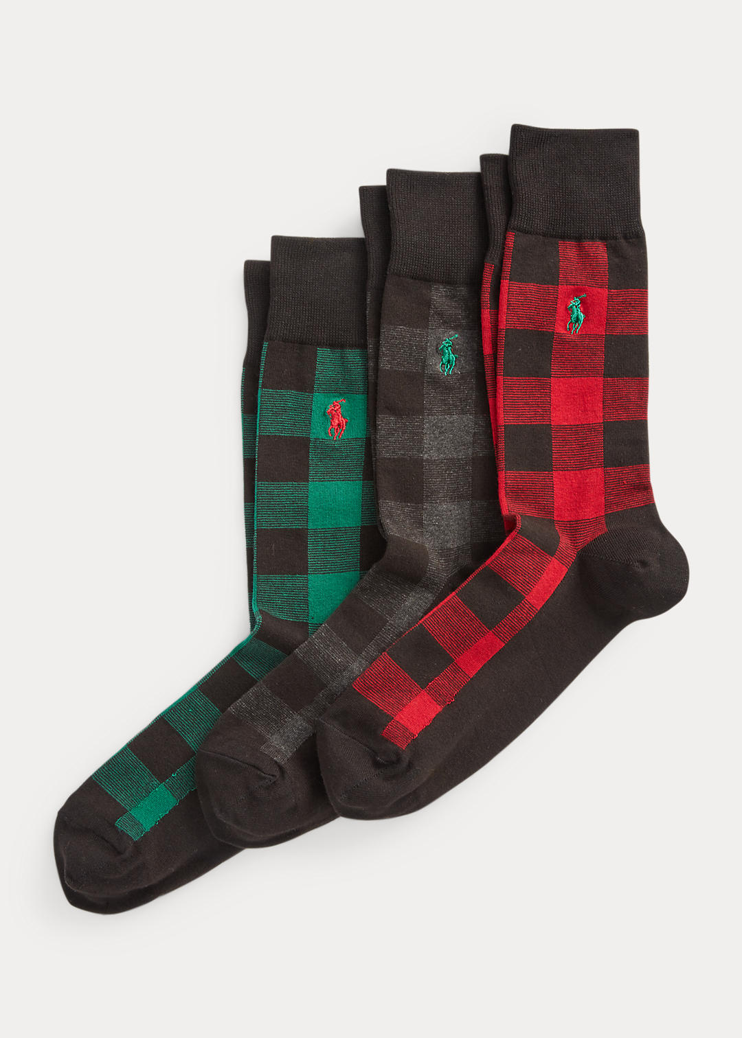 Polo Ralph Lauren Buffalo geruite sokken cadeauset 1