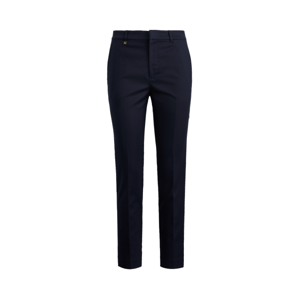 Pantalon en coton stretch double face