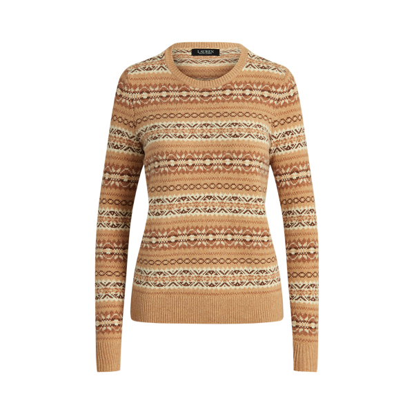 Pull Fair Isle en laine mélangée