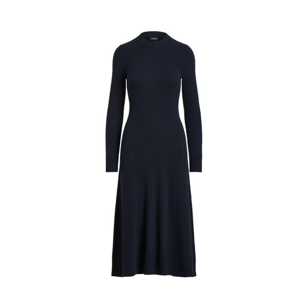 Robe-pull manches longues en laine
