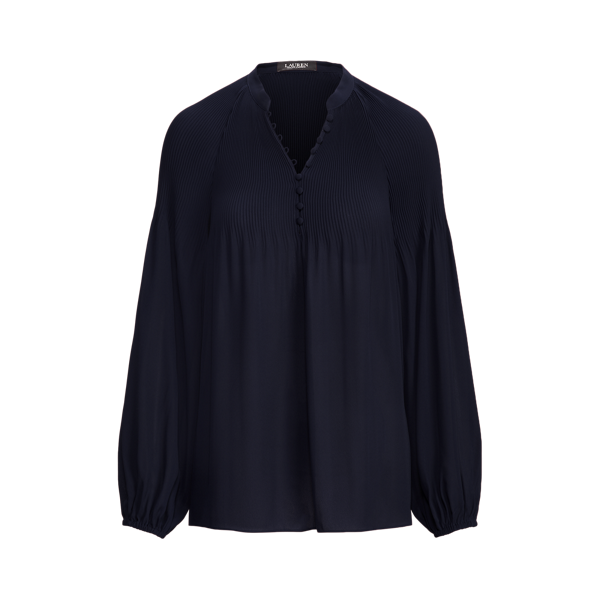 Blouse plissée en georgette