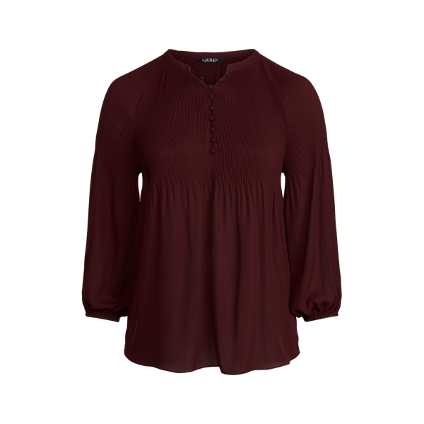 Blouse plissée en georgette