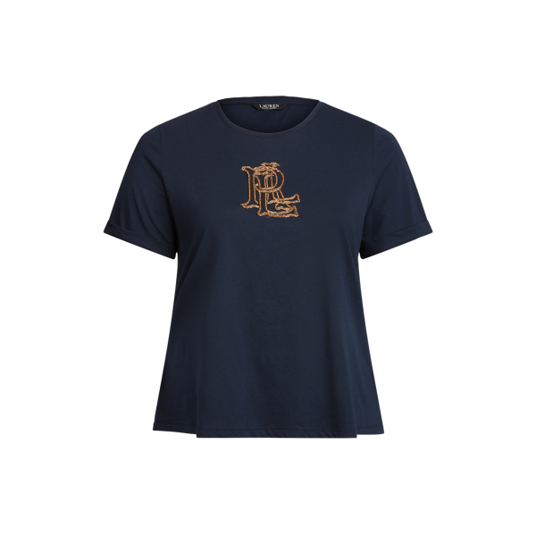 T-shirt à logo en coton mélangé