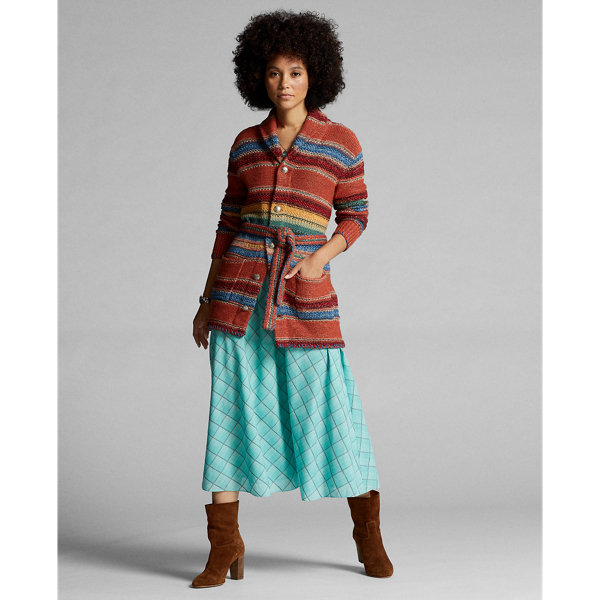 RRL Linen-Blend Belted Cardigan 1