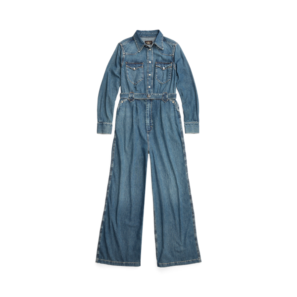 Combinaison en denim indigo