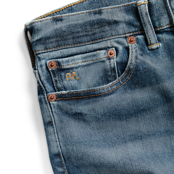 RRL Skinny jeans met stretch en hoge taille 7