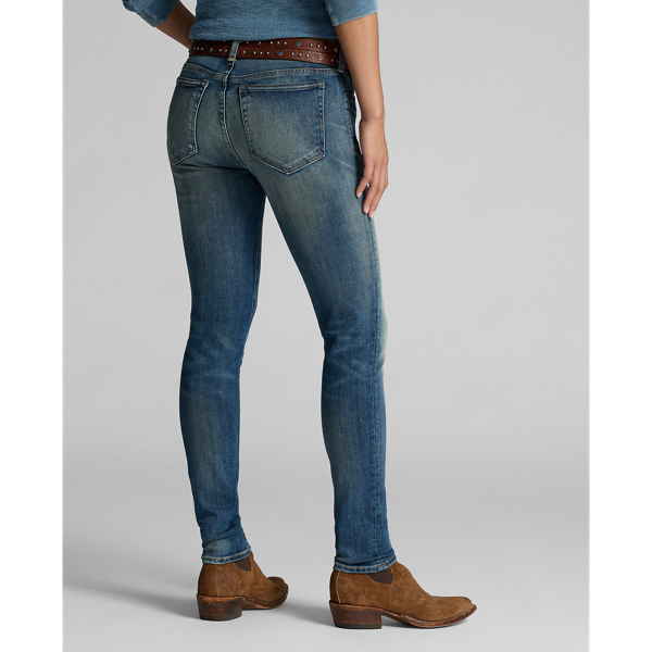 RRL Skinny jeans met stretch en hoge taille 5