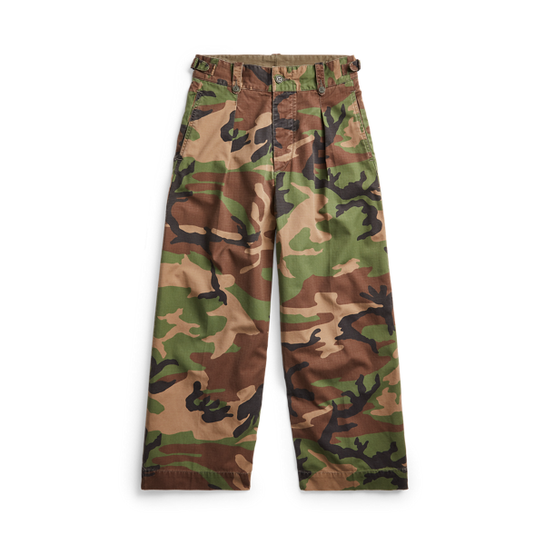 Pantalon 7/8 camouflage en coton ripstop