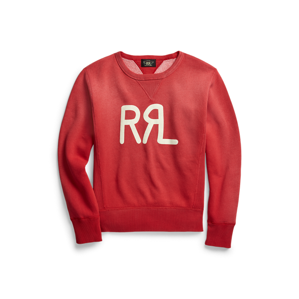 Sweat à col rond et logo en molleton