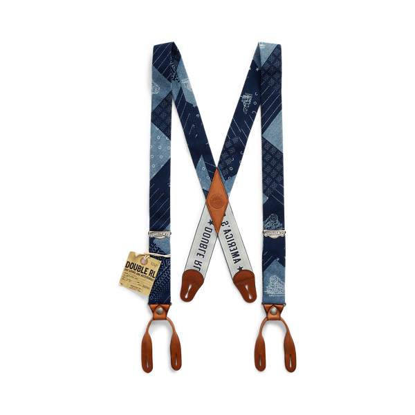 Bretelles patchwork indigo