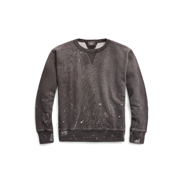 Sweat en coton éponge aspect usé