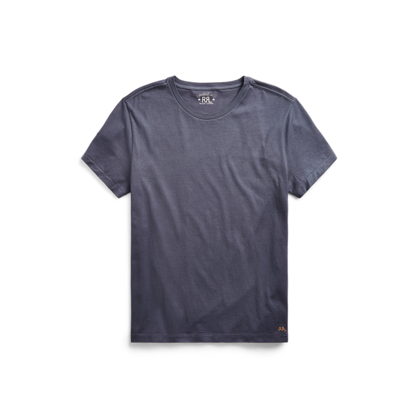 T-shirt à col rond teint en pièce