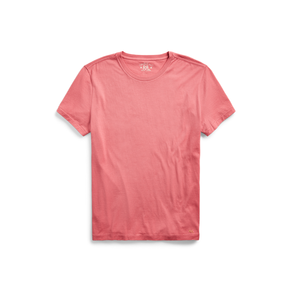 T-shirt à col rond teint en pièce