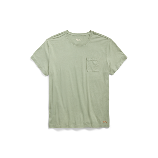 T-shirt à poche teint en pièce