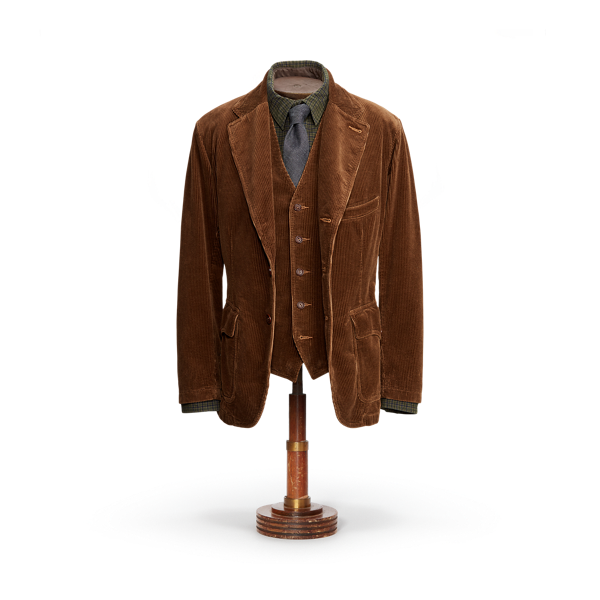 Veste sport en velours côtelé