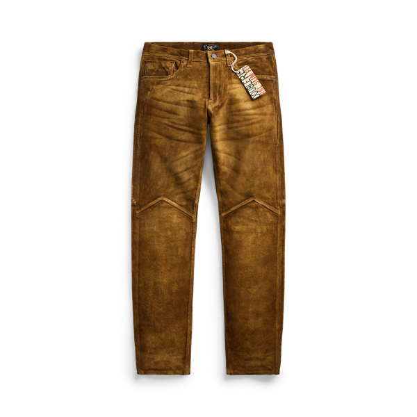 Pantalon slim en daim brut