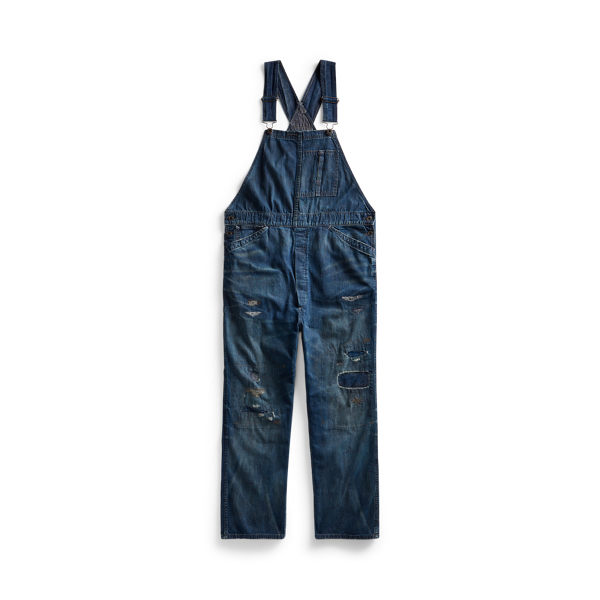 Salopette en denim indigo