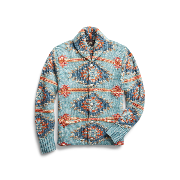 Cardigan en lin tricoté à la main