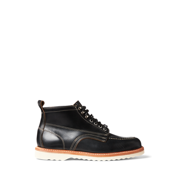 Leather Lace-Up Boot