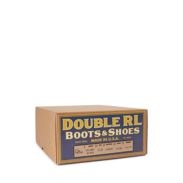 RRL Bottes à lacets en cuir. 5