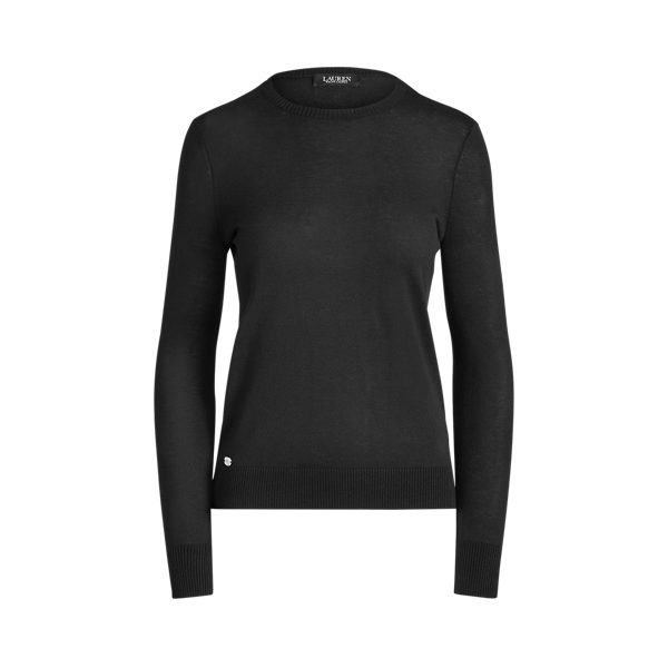 Pull à col rond en coton mélangé