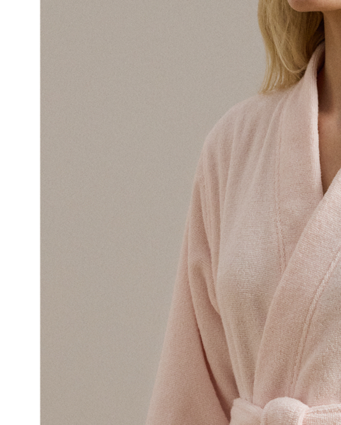 Cozy cotton terry and a wrap silhouette make this soft kimono-collar robe a layer you'll want to live in.