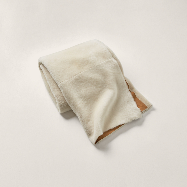 Ralph Lauren Arden Throw Blanket In Saddle/cream