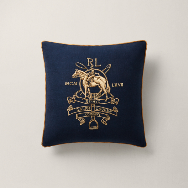 Ralph Lauren Frasier Throw Pillow In Navy