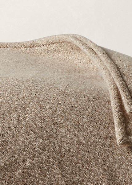 Shop Ralph Lauren Hayes Bed Blanket In Heathered Camel