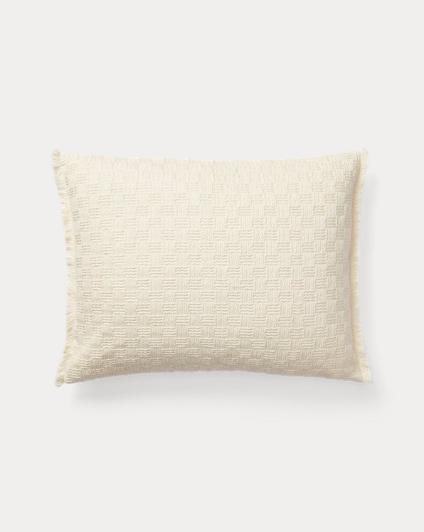 Basket-Weave Throw Pillow