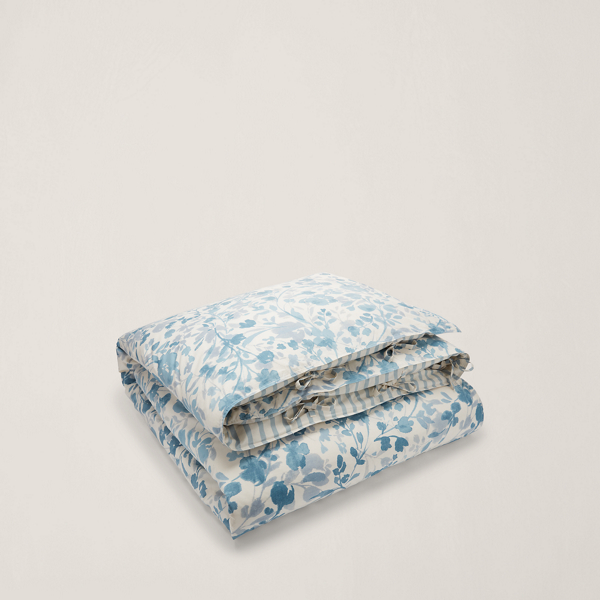 Ralph Lauren Ada Floral Comforter Set In Blue And Cream