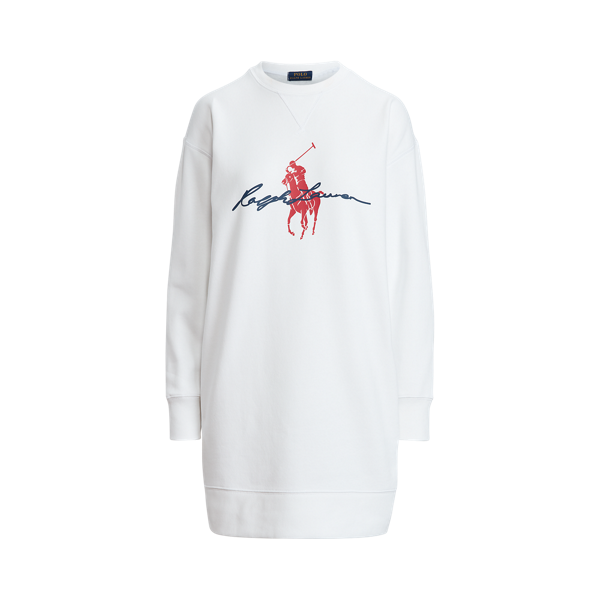 Robe sweat graphique en molleton