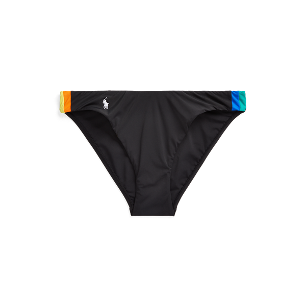 Bas de bikini à rayures