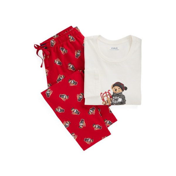 polo bear pj set