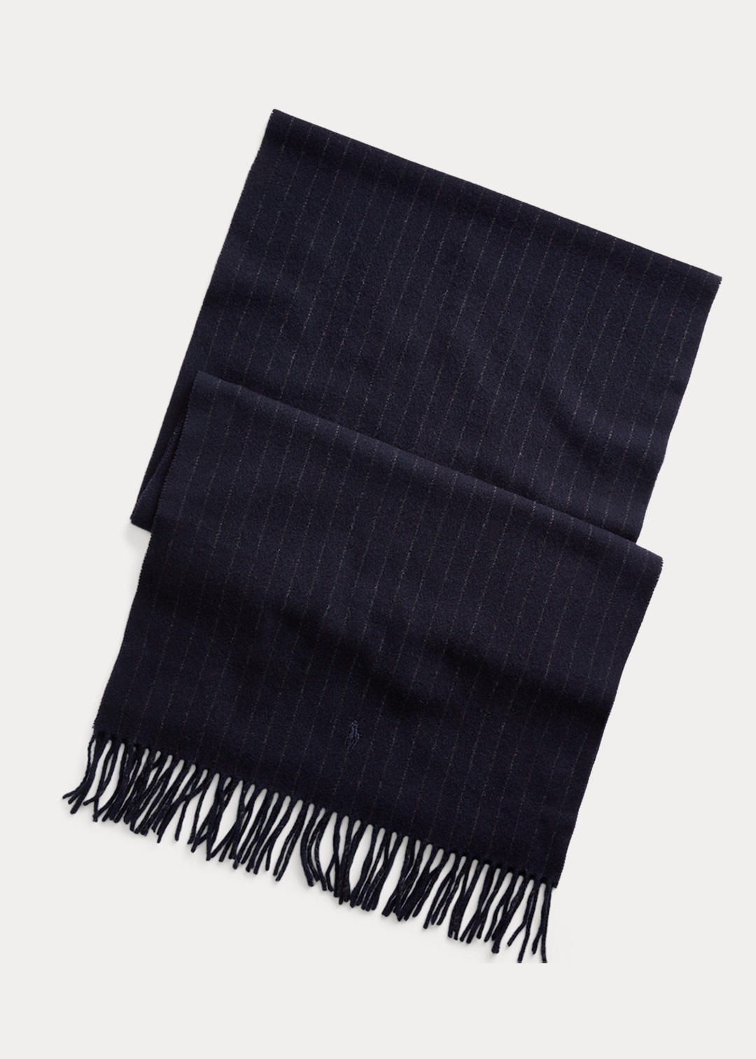 Pinstripe Cashmere-Wool Scarf