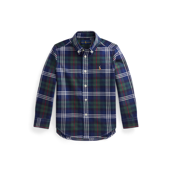 Chemise Oxford écossaise en coton