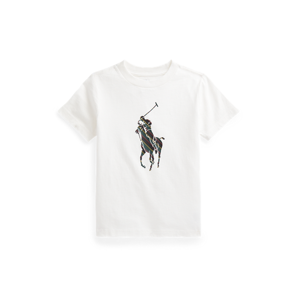 T-shirt Big Pony rayé en jersey de coton