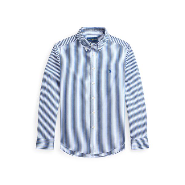 Chemise rayée en popeline de coton