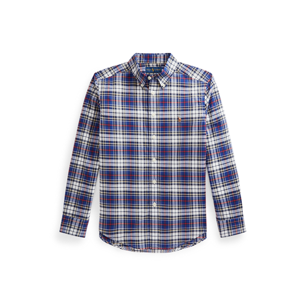 Chemise écossaise popeline de coton