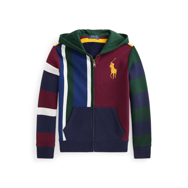 Sweat à capuche Big Pony patchwork