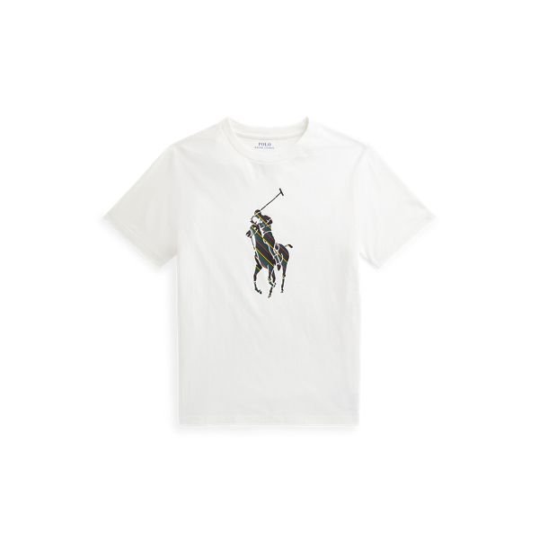 T-shirt Big Pony rayé en jersey de coton