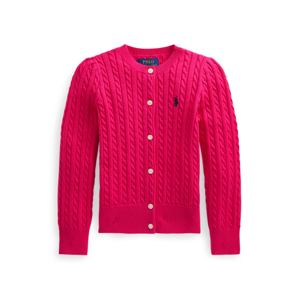 Cardigan à mini-torsades en coton