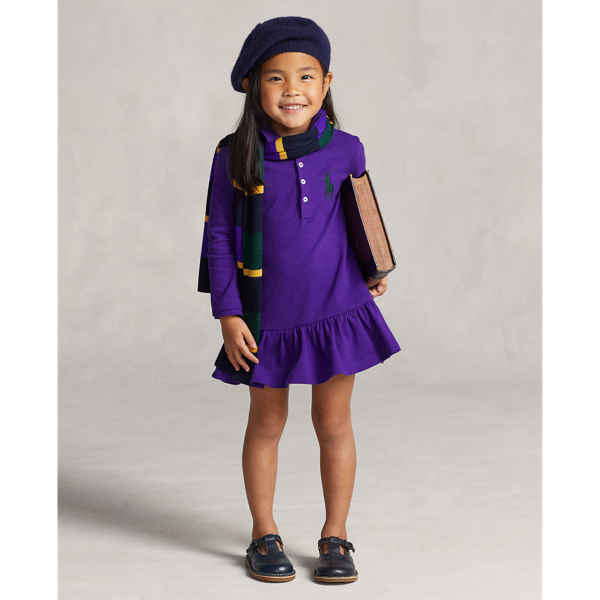 Big Pony Long-Sleeve Polo Dress