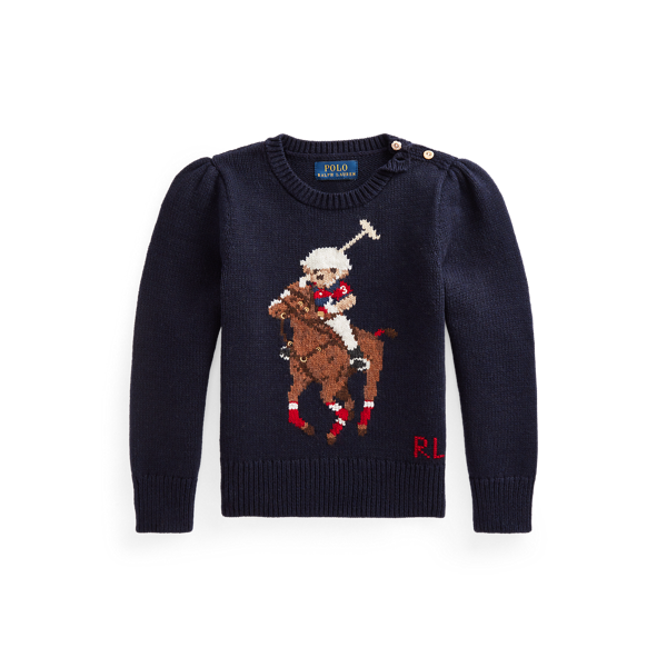 Pull Polo Bear en coton et laine