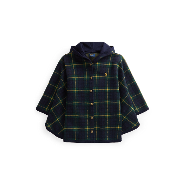 Poncho en laine écossaise