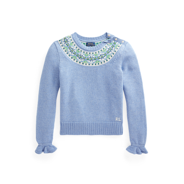 Pull Fair Isle en coton mélangé