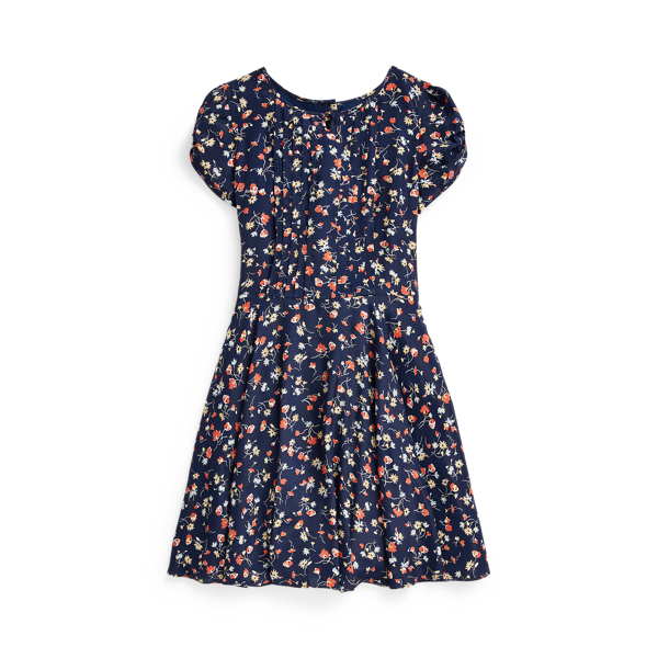 Robe à plis piqués en crêpe